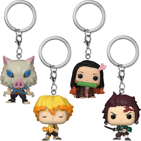 Funko Pocket Pop! Key Chain Demon Slayer Pack of 4