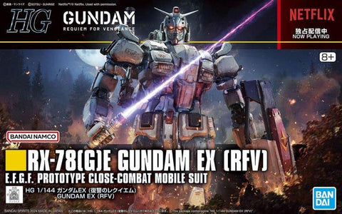 Mobile Suit Gundam: Requiem for Vengeance HG Gundam EX 1:144 Scale Model Kit (Netflix)